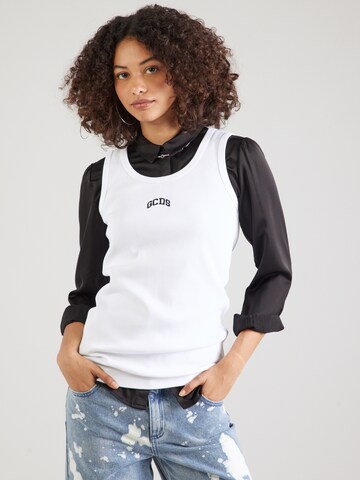 GCDS Top in Weiß: Vorderseite