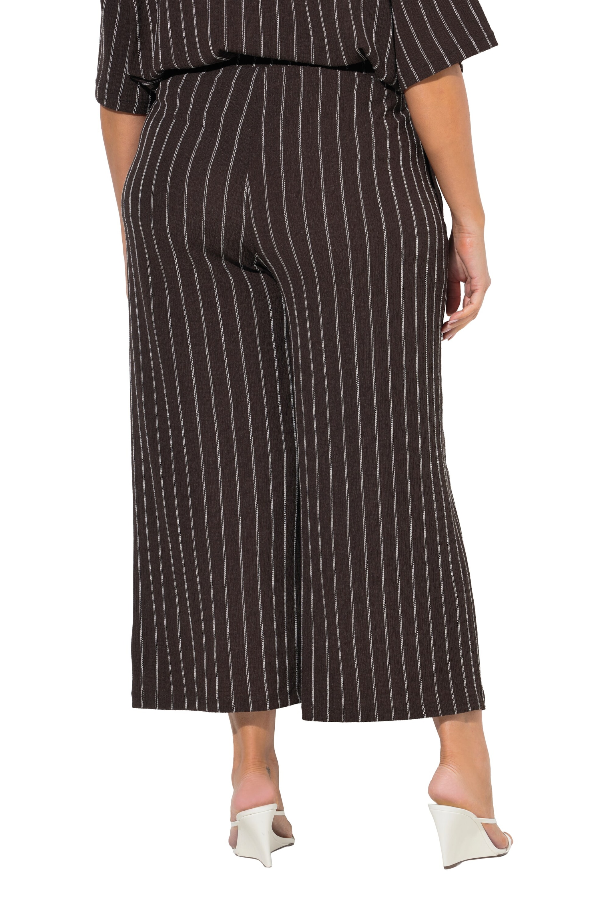 Ulla Popken Wide leg Trousers in Brown
