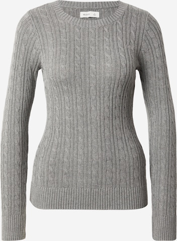 HOLLISTER Пуловер в сиво: отпред