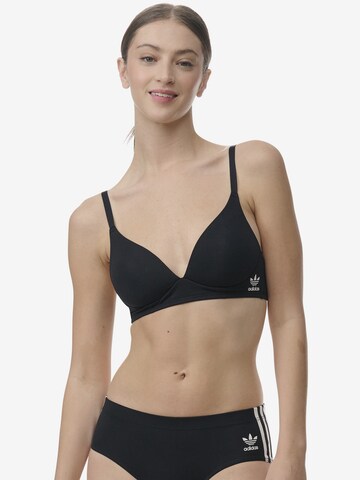 Triangle Soutien-gorge ' Originals Adicolor Comfort Flex Cotton ' ADIDAS ORIGINALS en noir : devant