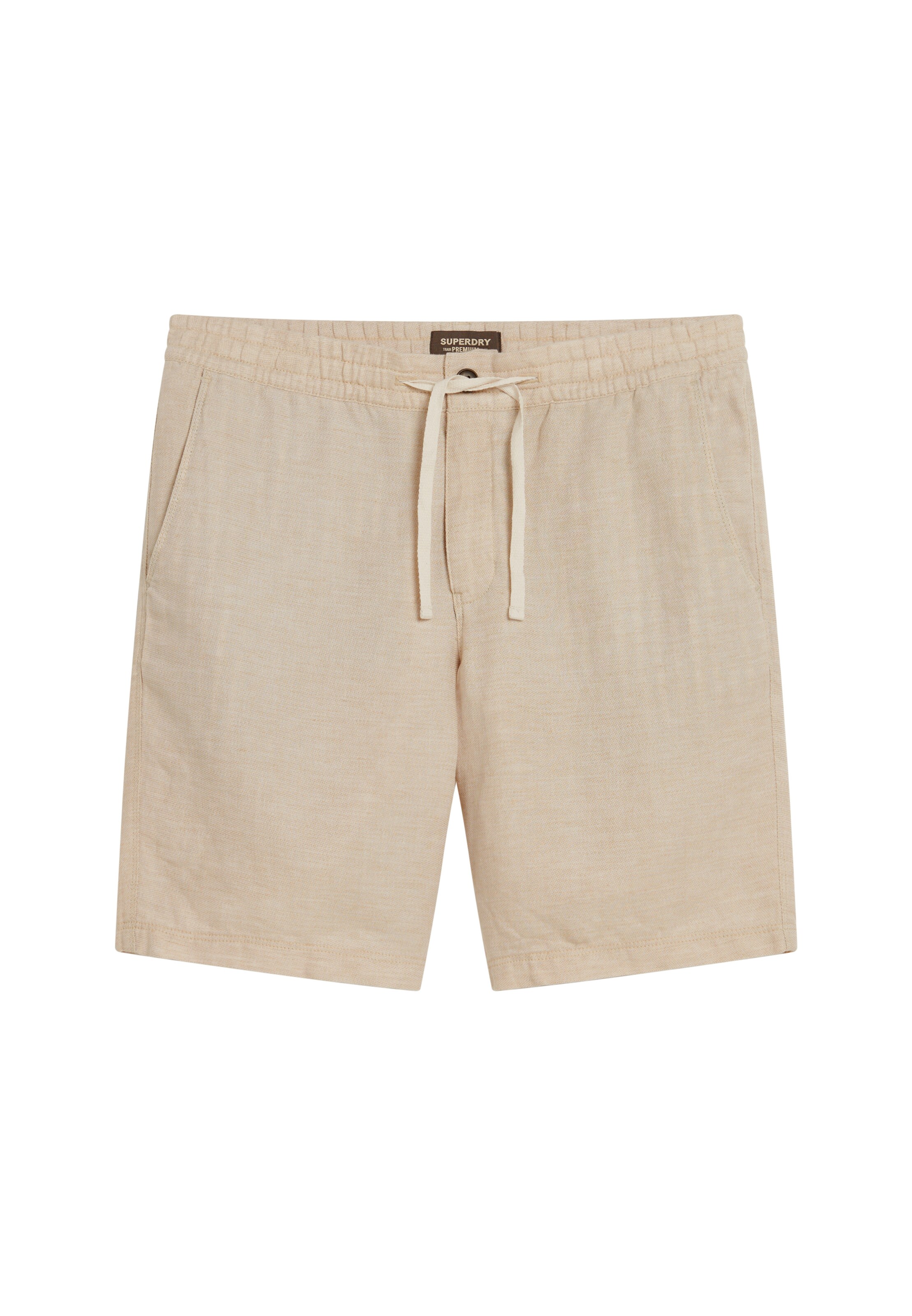 Superdry Regular Broek in Beige: voorkant