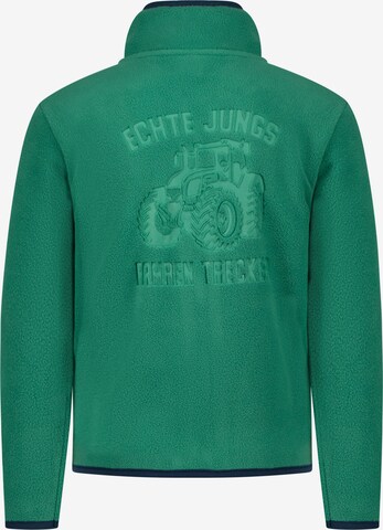 SALT AND PEPPER Fleece Jacket 'Big Tractor' in Green