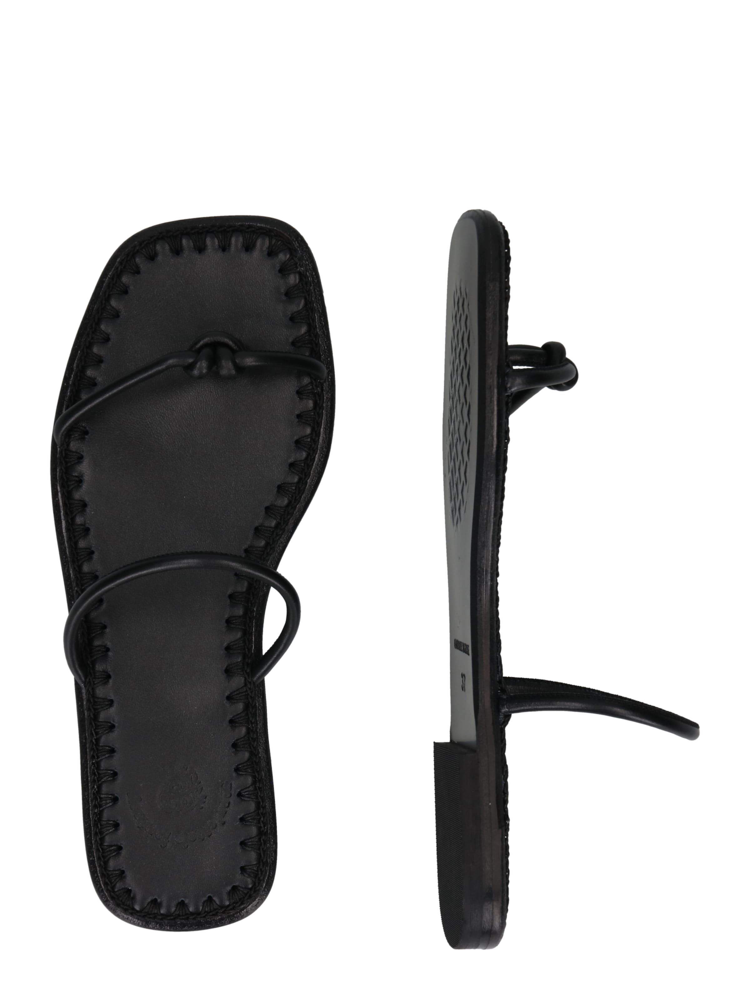 juoda Marietta's Fantasy Šlepetės per pirštą 'VIOLETTA'