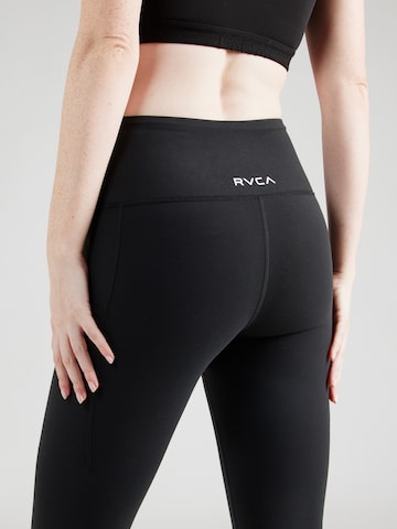 RVCA Skinny Spodnie sportowe 'VA ESSENTIAL' w kolorze czarny