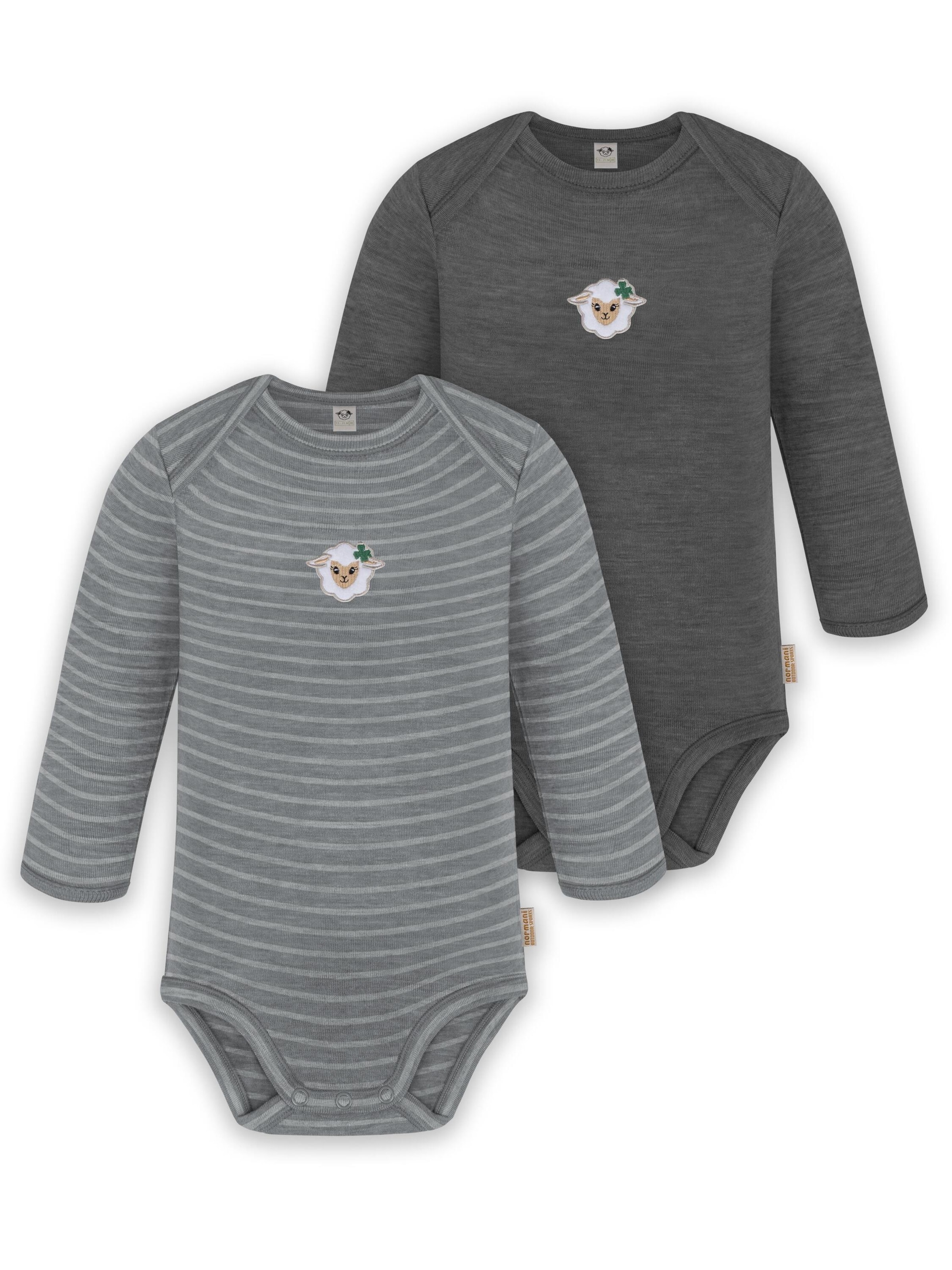 normani Rompertje/body 'Auckland' in Grijs: voorkant