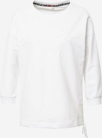 Sweat-shirt Soccx en blanc : devant