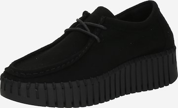 ILSE JACOBSEN Nauhakengät 'Tulip' värissä musta: etupuoli