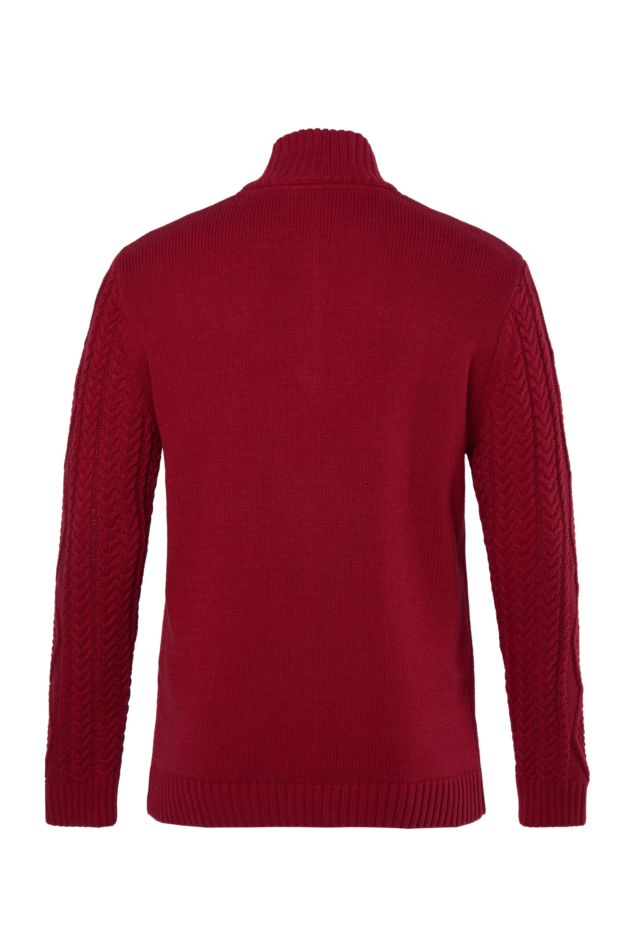Men Plus Pullover in Rot