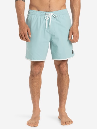 QUIKSILVER Shorts de bain 'Original Scallop 17' en turquoise / blanc, Vue avec produit