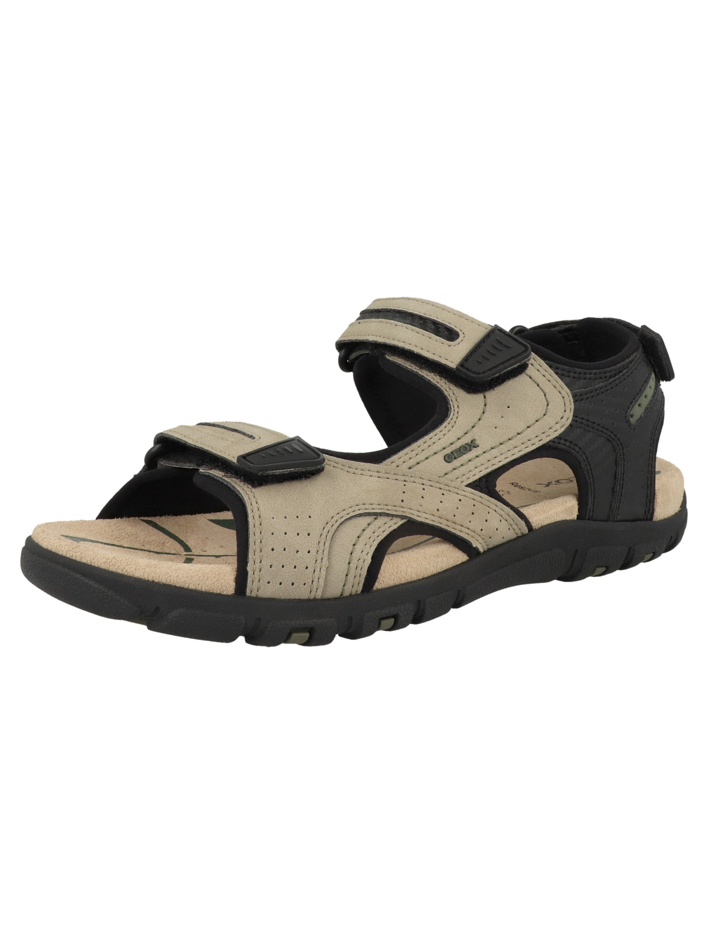 GEOX Sandalen 'U S.Strada D' in Beige: voorkant