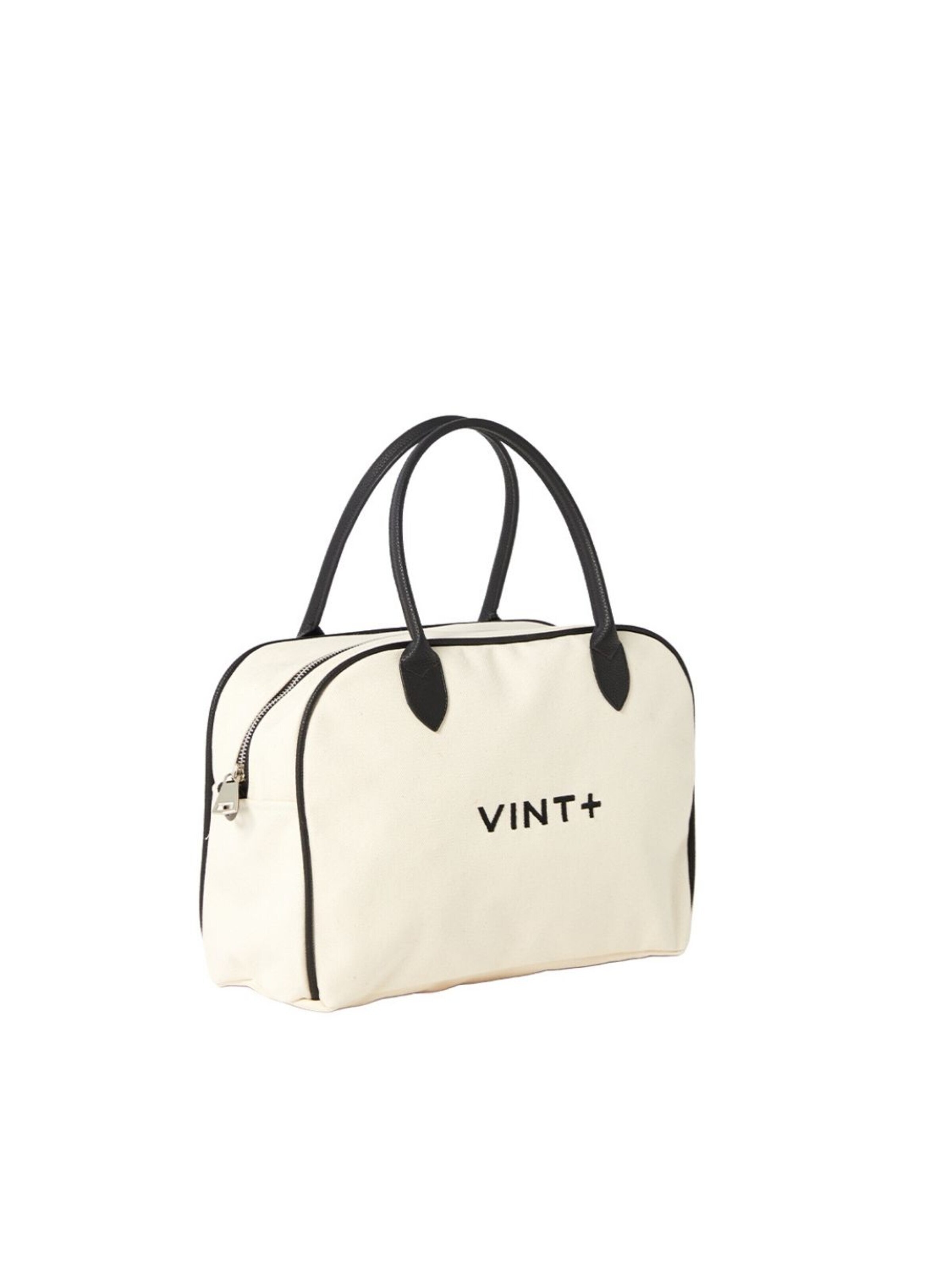 VINT+ Handbag 'Bowling Bag' in Beige