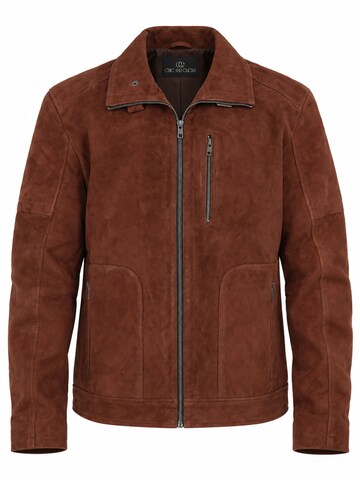 Giacca di mezza stagione 'Tobacco Suede' di Chic and Clicks in marrone: frontale