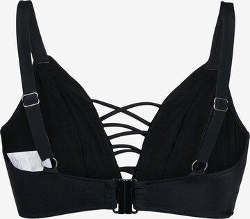 Swim by Zizzi Triangel Bikinitop 'SBASIC' in Schwarz