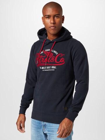 Petrol Industries Sweatshirt in Blauw: voorkant