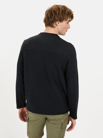 CAMEL ACTIVE Langarm Henley mit Brusttasche in Blau: Vorderseite