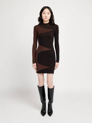 Casa Mara Dress in Brown: front