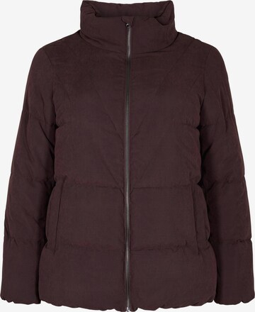 Veste mi-saison 'CAPEACHY' Zizzi en marron : devant