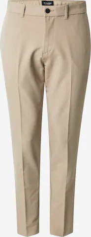 pilka JACK & JONES Standartinis Kelnės su kantu 'JPSTAce Leo': priekis