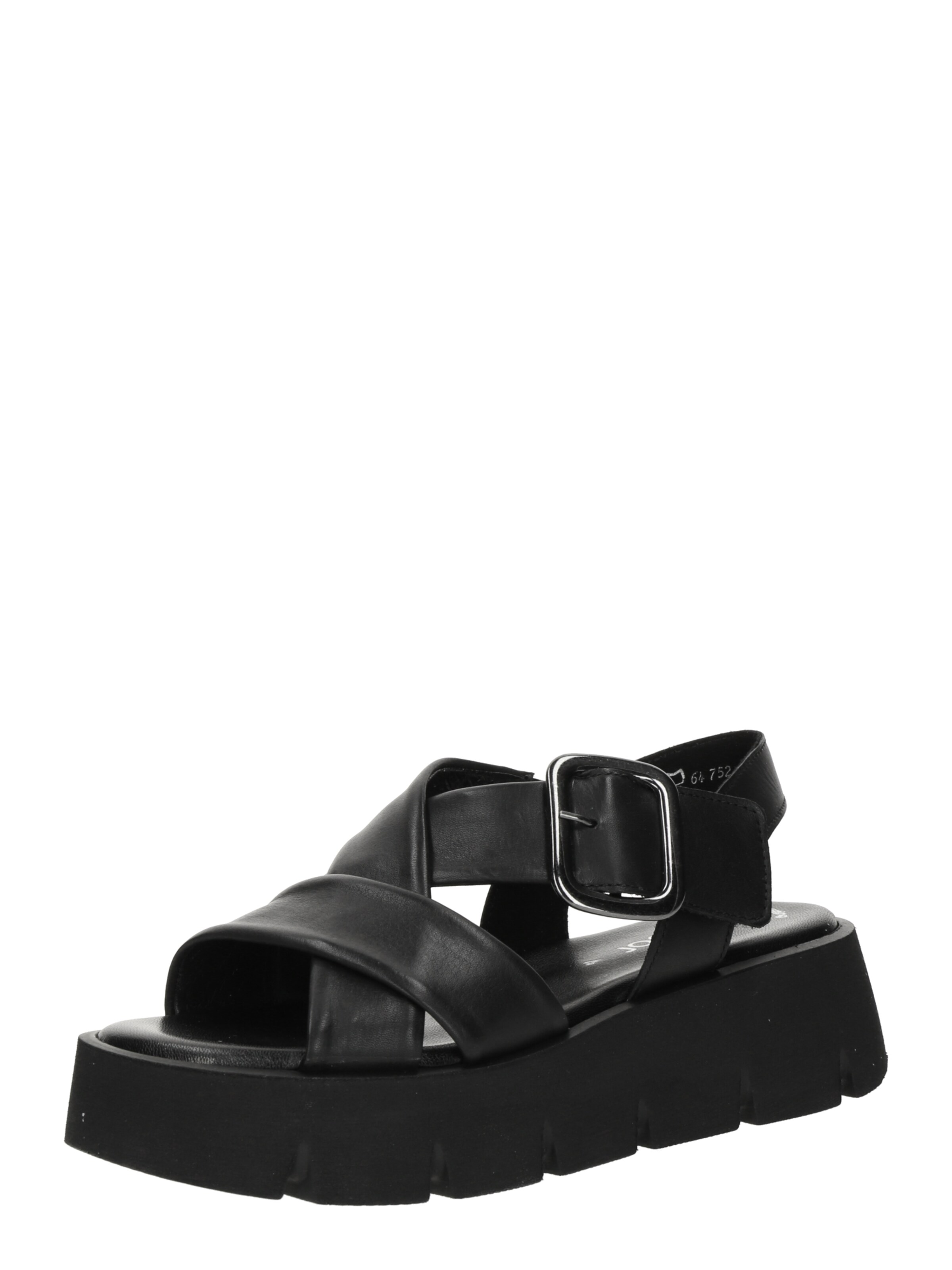 GABOR Sandaal in Zwart: voorkant