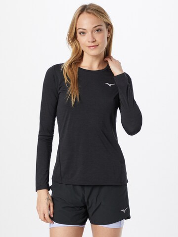 MIZUNO Functioneel shirt 'Impulse Core' in Zwart: voorkant