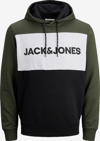 JACK & JONES Sweatshirt in Green: front