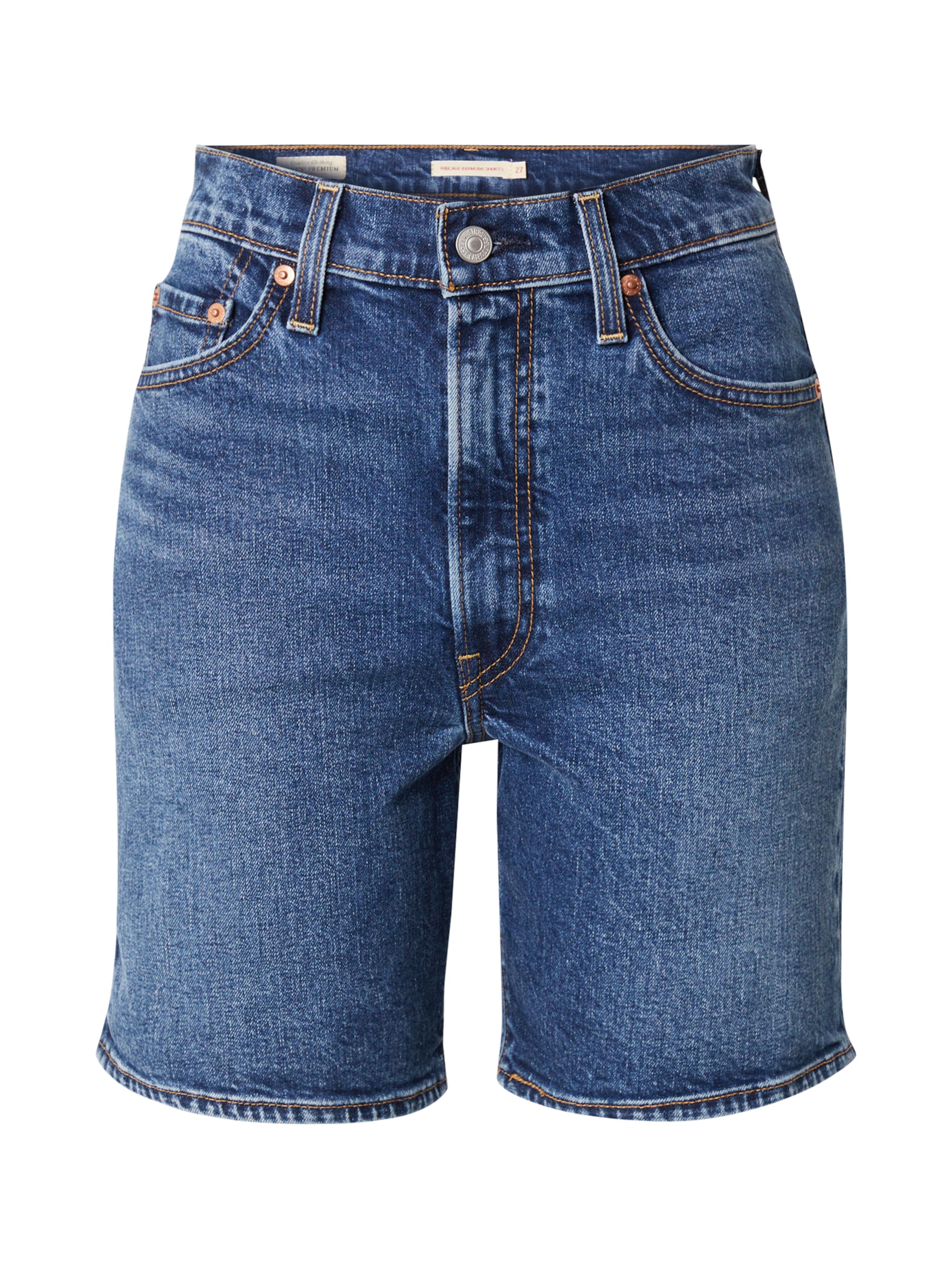 LEVI'S � Regular Jeans 'Ribcage Bermuda Short' in Blauw Denim | ABOUT YOU