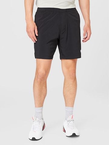 HOLLISTER Regular Pants in Black: front