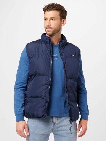 FQ1924 Bodywarmer 'Vinncent' in Blauw: voorkant