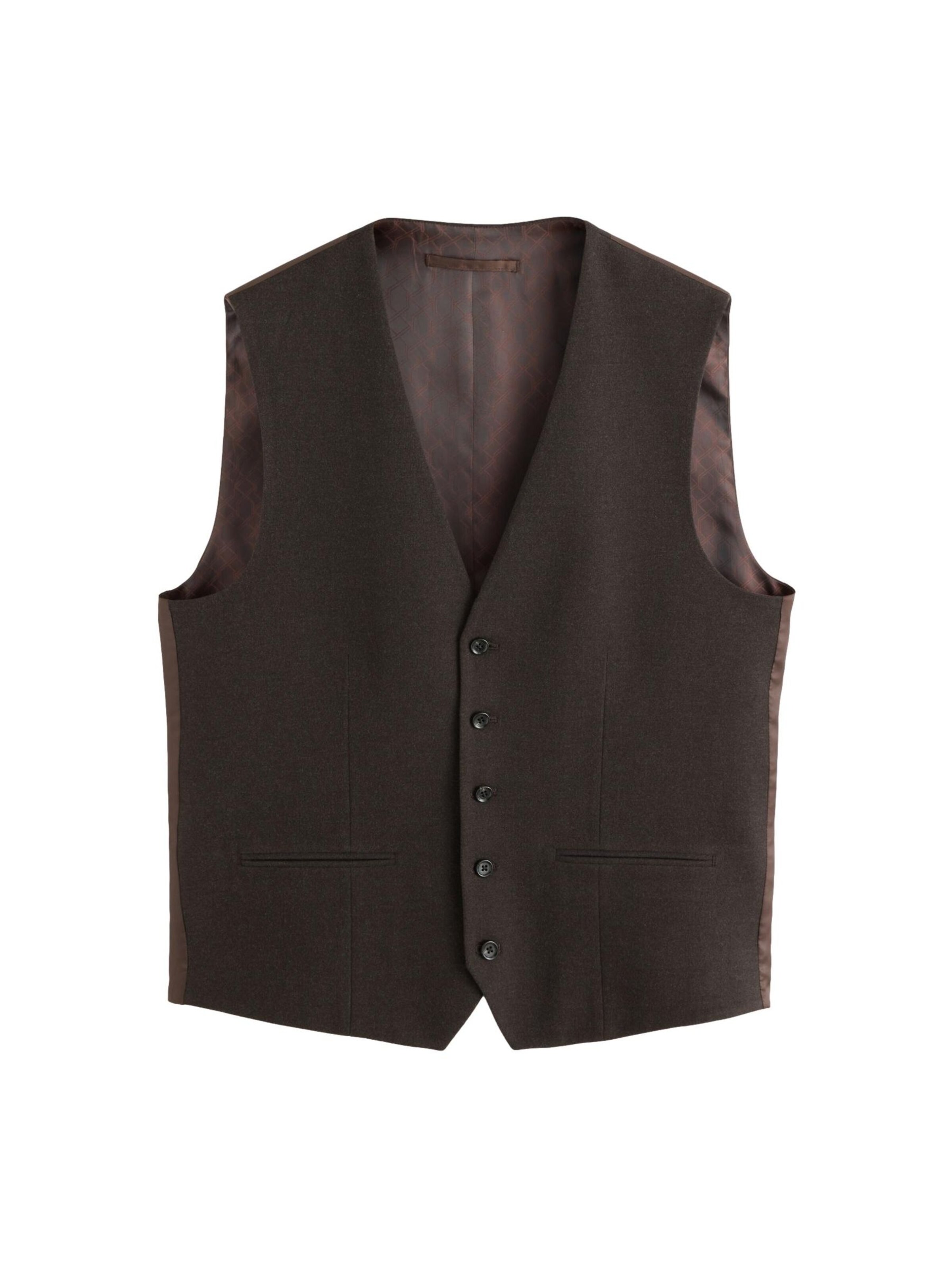 Next - Chaleco para traje en marrón: frente