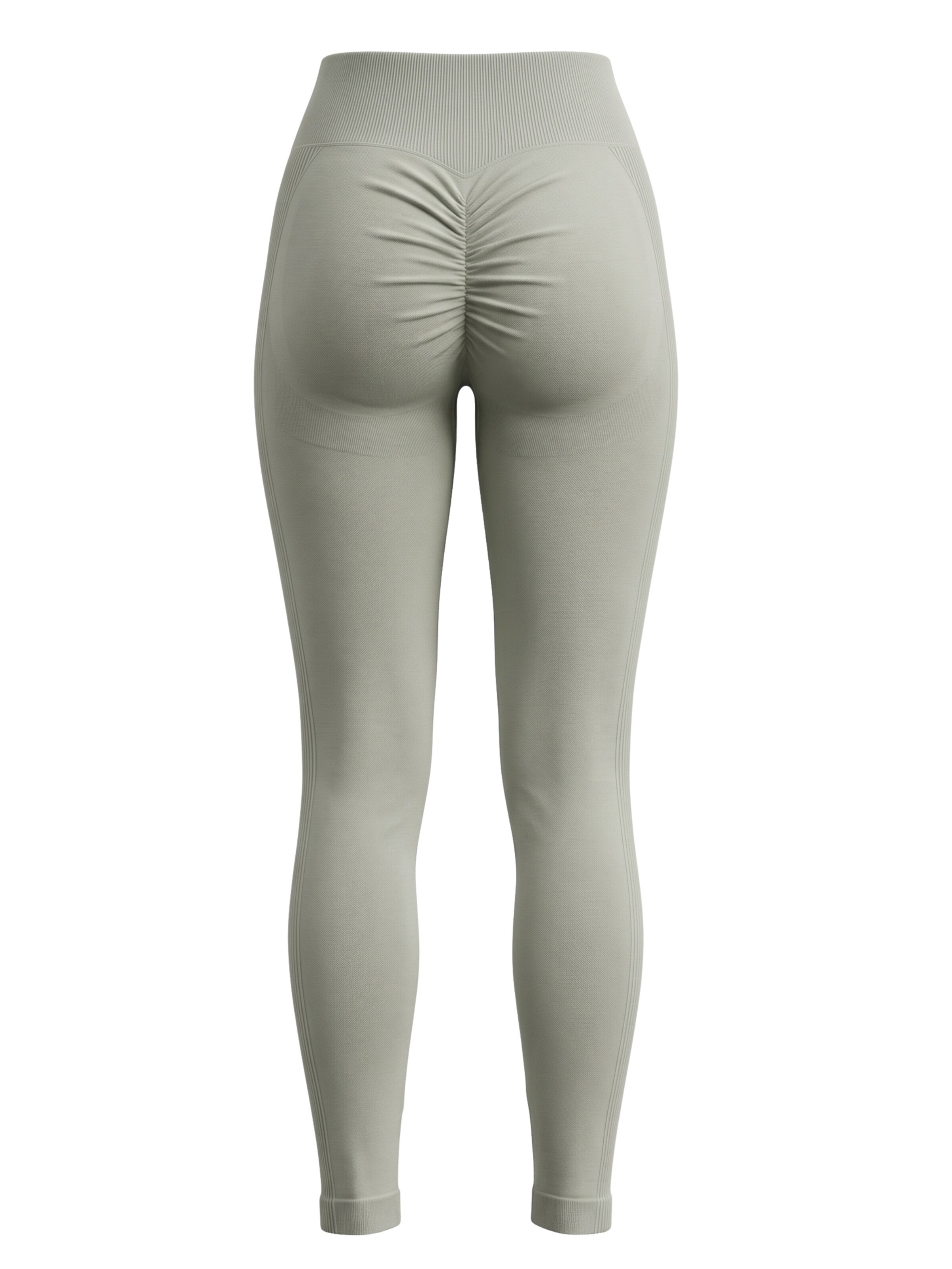 Skinny Leggings 'Wulibike Flex Core Seamless Scrunch Yoga Leggings' di WULIBIKE in grigio