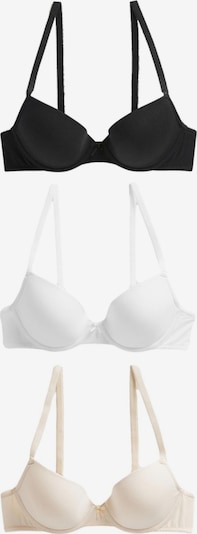 Next Soutien-gorge en champagne / noir / blanc, Vue avec produit