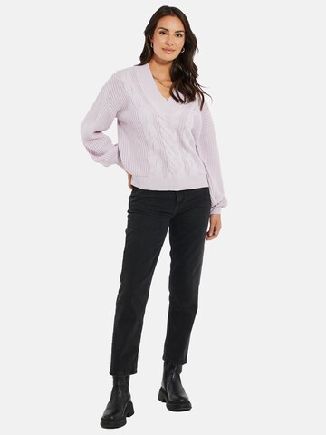 Threadbare Pullover 'Pebble' in Lila