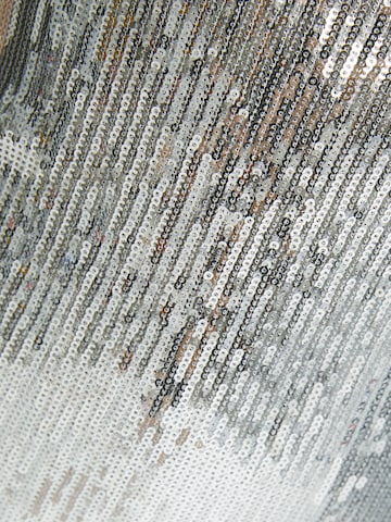 Bershka Koktejl obleka | srebrna barva