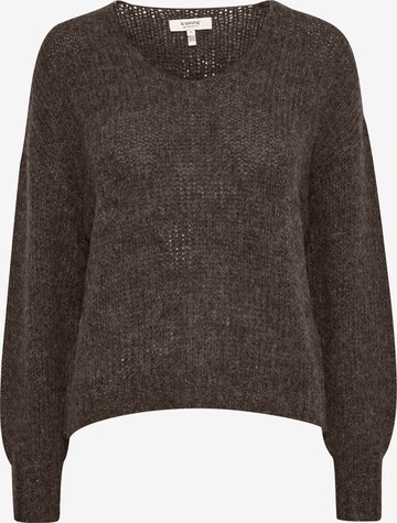 Pull-over b.young en marron : devant