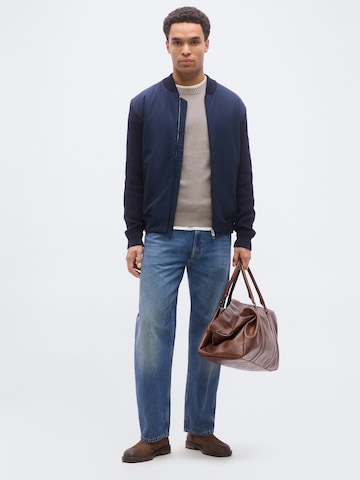 BOSS Strickjacke 'C-Ubaio' in Blau
