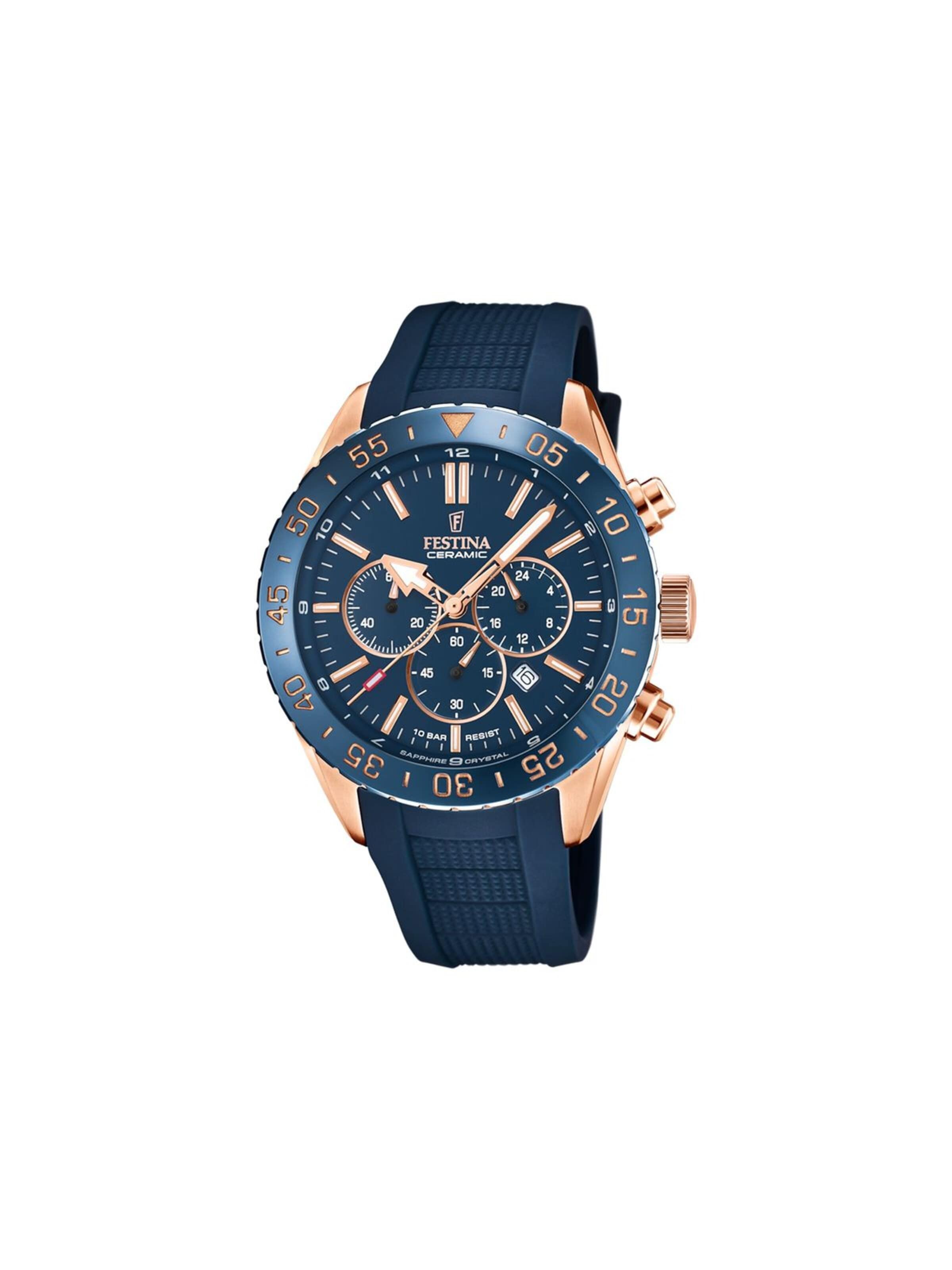Montre à affichage analogique FESTINA en bleu : devant
