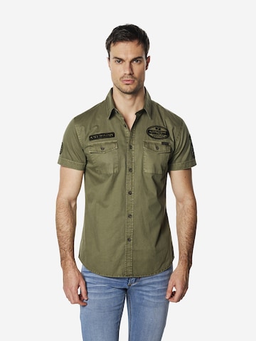 KOROSHI Slim fit Skjorta i grön