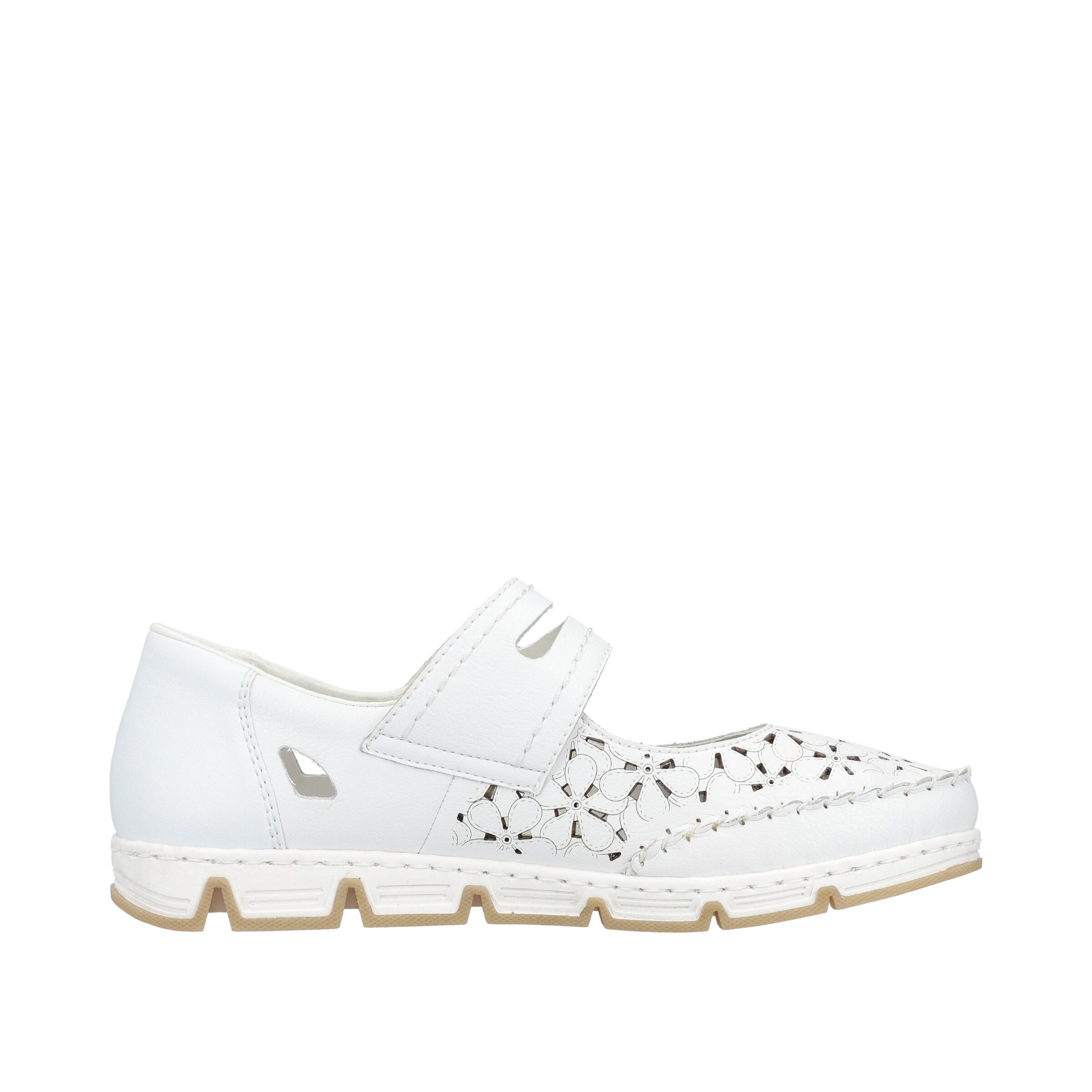 Ballerines à lanières '49977' Rieker en blanc
