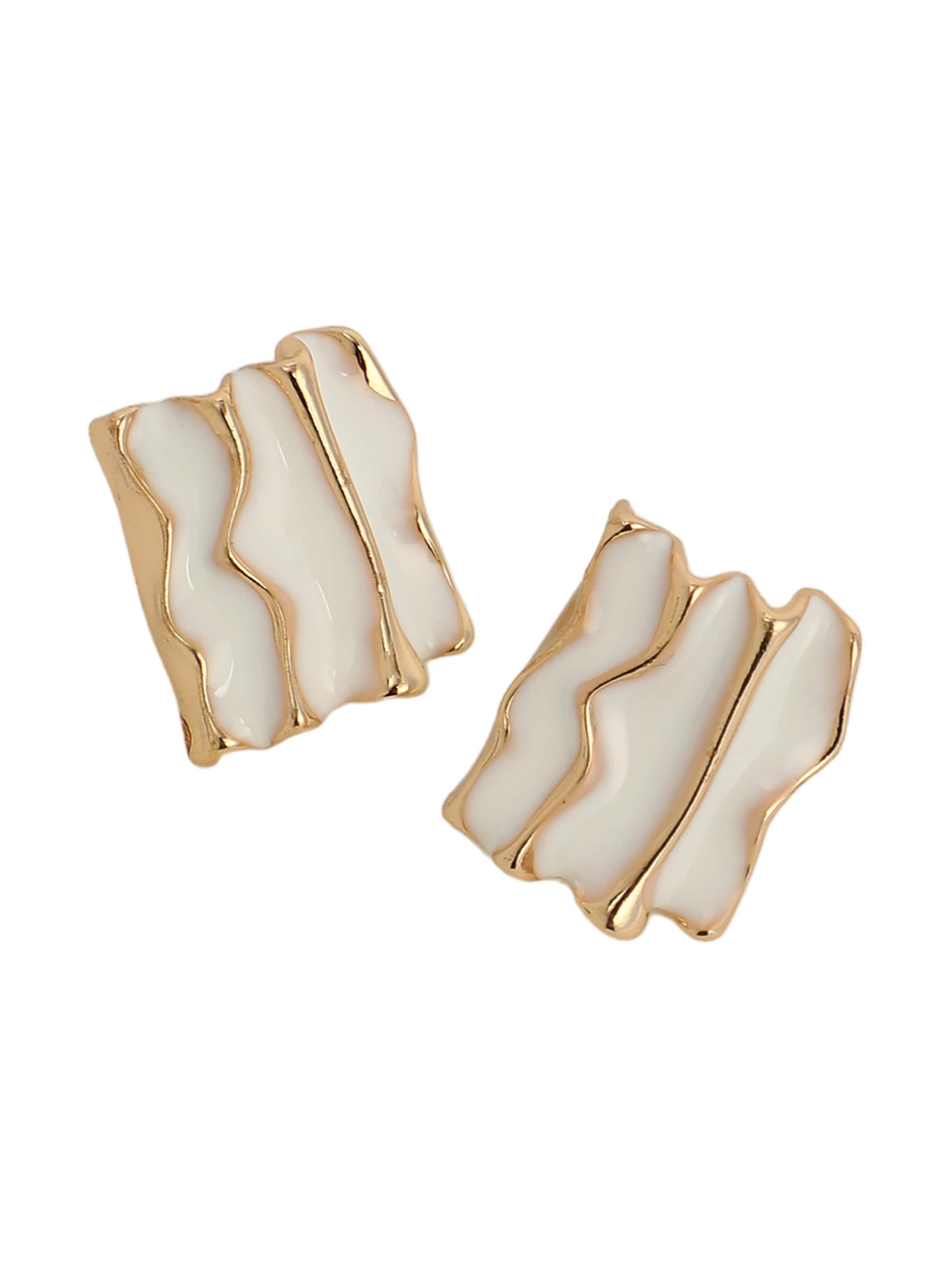 SOHI Øreringe 'Orlenda' i hvid: forside