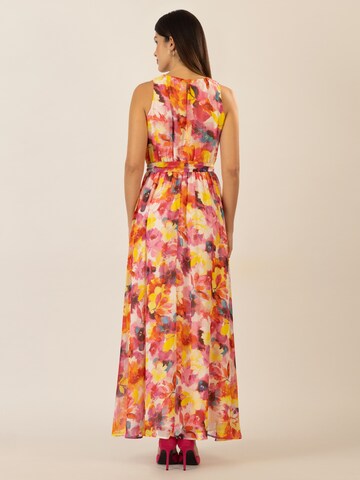 APART langes Chiffonkleid in Mischfarben