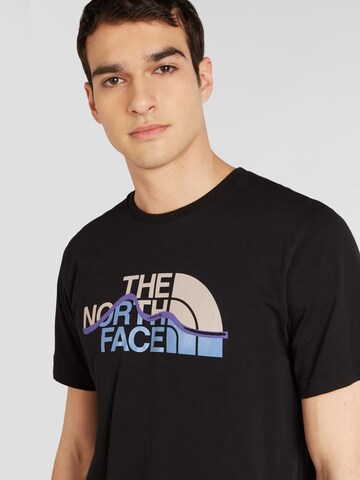THE NORTH FACE T-Shirt 'MOUNTAIN LINE' in Schwarz