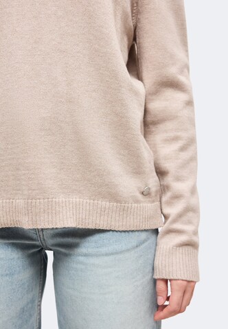 Pull-over 'Am44ber' ZABAIONE en beige : sur le côté
