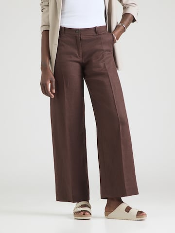Loosefit Pantalon à pince & Other Stories en marron : devant