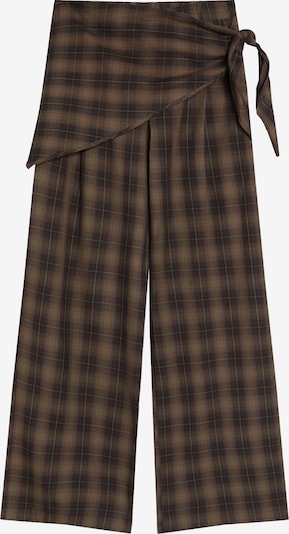 Bershka Housut värissä ruskea / tummanruskea, Tuotenäkymä