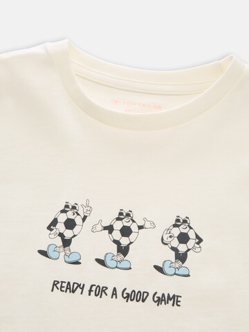 TOM TAILOR T-Shirt in Weiß