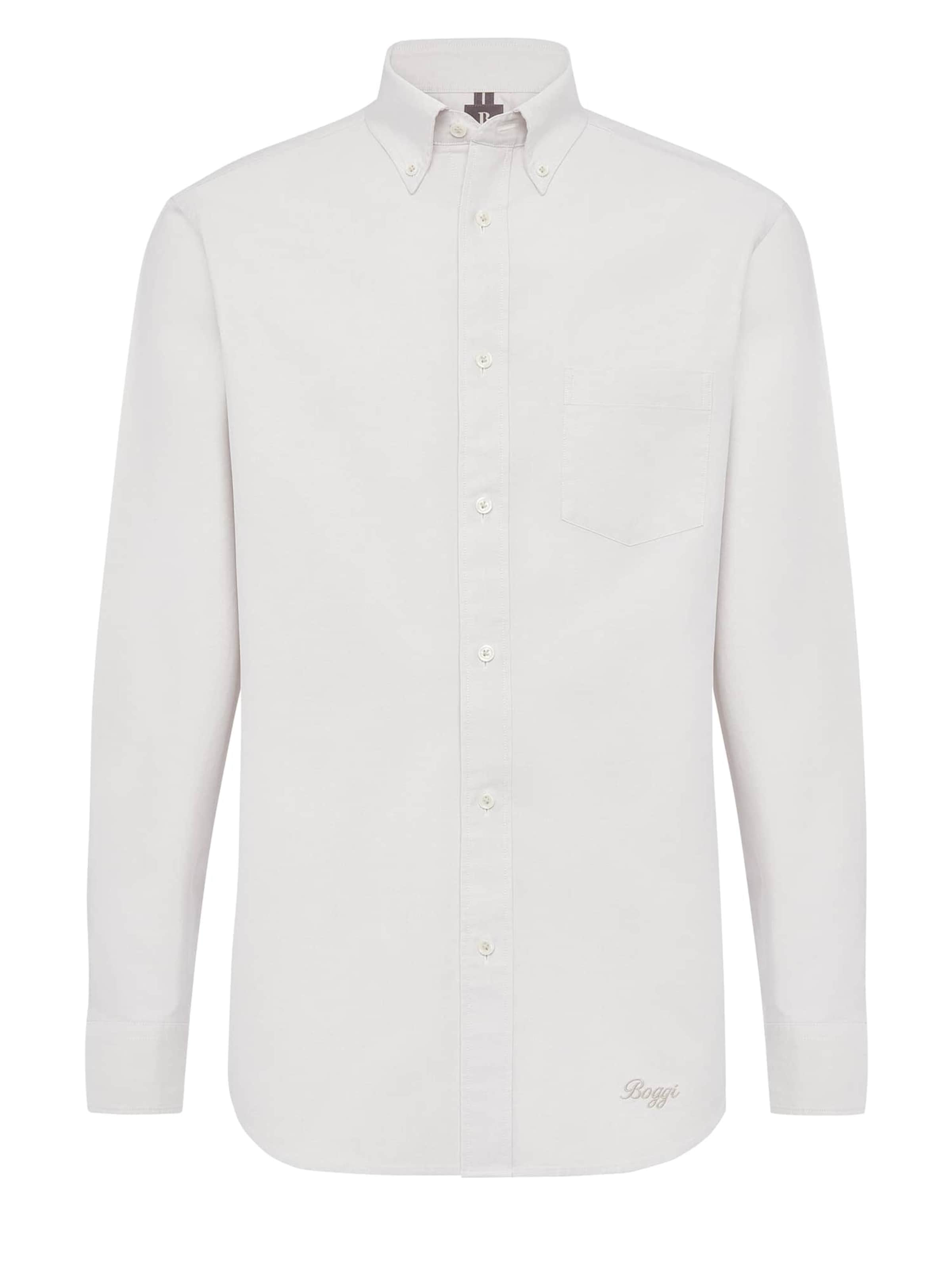 Boggi Milano - Ajuste regular Camisa en blanco: frente