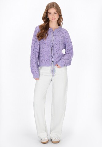MYMO Knit cardigan in Purple