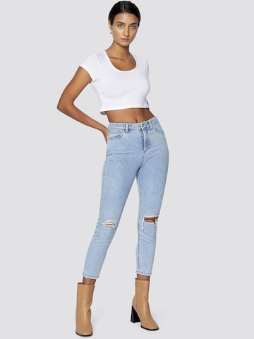 FRESHLIONS Skinny Jeans 'Anna' in Blau