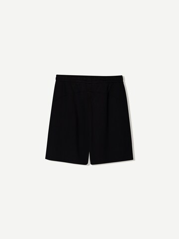 Bershka Loose fit Trousers in Black