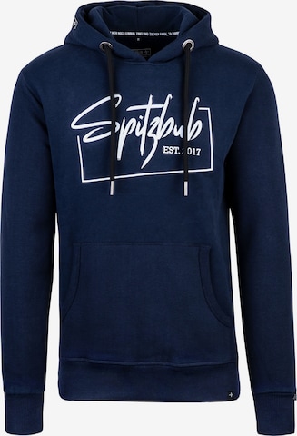 Sweat-shirt SPITZBUB en bleu : devant